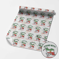 Stand With Iranian People Peace Dove Wrapping Paper Roll Iran Map Flag Freedom Human Rights Support