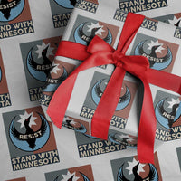 Stand With Minnesota Wrapping Paper Roll Common Loon Pride Support