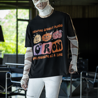 Halloween Reading T Shirt Helping Spooky Minds Grow One Phoneme Dyslexia Pumpkin - Wonder Print Shop