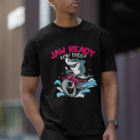 Shark Lover T Shirt Jaw Ready For This Riding Motorbike - Wonder Print Shop