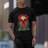 Mothman T Shirt Believes In You Cryptid Cryptozoology - Wonder Print Shop