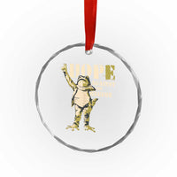 Stencil Protest Frog Crystal Glass Ornament Hope Against the Regime Portland Inflatable Resistance TS02