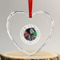 Stokely Carmichael Heart Crystal Glass Ornament A Man Is Born Free Kwame Ture Civil Rights Leader
