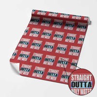 Straight Outta Holy Water Wrapping Paper Roll Baptismal Baptism Christening