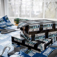 Straight Outta Holy Water Wrapping Paper Roll Baptismal Baptism Christening