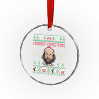 Stranger Christmas Crystal Glass Ornament Funny Murray Hawkins - Wonder Print Shop