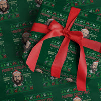 Stranger Christmas Wrapping Paper Roll Funny Murray Hawkins - Wonder Print Shop