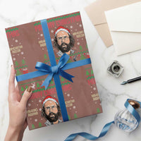 Stranger Christmas Wrapping Paper Roll Funny Murray Hawkins - Wonder Print Shop