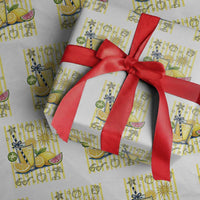 Striped Summer Lemonade Wrapping Paper Roll Preppy Brushstroke Aesthetic Graphic
