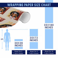 Strong Black Nurse Wrapping Paper Roll Black History Medical Professional Gift - Wonder Print Shop