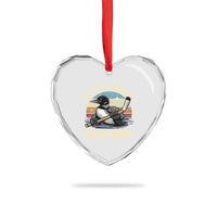 Stupid Canadian Wolf Bird Heart Crystal Glass Ornament Retro Romance Hockey LGBT Book Movie Fans Gift