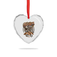 Sturgis South Dakota Indian American Rider Skull 86th Anniversary Heart Crystal Glass Ornament