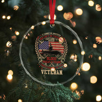 Submarine Veteran Crystal Glass Ornament It Cannot Be Inherited Nor Can It Be Purchased I Have Earned It TS11