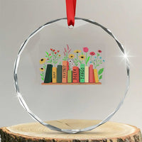 Subtle FDT 8647 Crystal Glass Ornament Foxtrots Deltas Tangos Book Lovers Flower - Wonder Print Shop