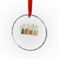 Subtle FDT 8647 Crystal Glass Ornament Foxtrots Deltas Tangos Book Lovers Flower TS02