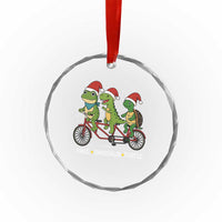 Subtle FDT Christmas Crystal Glass Ornament Frog Dinosaur Turtle Political Satire TS10