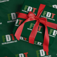 Subtle FDT Christmas Wrapping Paper Roll Hidden Message Funny Festive December Tree - Wonder Print Shop
