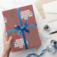 Subtle FDT Wrapping Paper Roll Freedom Democracy Tolerence and Justice For All - Wonder Print Shop