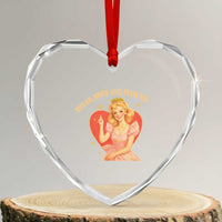 Sugar Spice and F Ice Retro Fairy Heart Crystal Glass Ornament Feminist Against Ice Protest Political Resistance