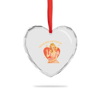 Sugar Spice and F Ice Retro Fairy Heart Crystal Glass Ornament Feminist Against Ice Protest Political Resistance