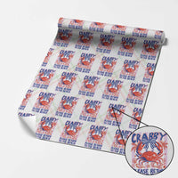 Summer Vacation Wrapping Paper Roll If Crabby Return To Beach Retro Graphic