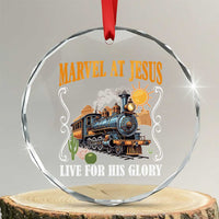 Summer VBS 2025 Crystal Glass Ornament Marvel at Jesus Live for His Glory Christian Bible Camp - Wonder Print Shop