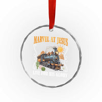 Summer VBS 2025 Crystal Glass Ornament Marvel at Jesus Live for His Glory Christian Bible Camp - Wonder Print Shop
