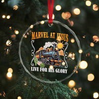 Summer VBS 2025 Crystal Glass Ornament Marvel at Jesus Live for His Glory Christian Bible Camp - Wonder Print Shop