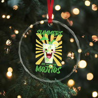 Summers Are Made For Mojitos Crystal Glass Ornament Funny Vacation Cocktail - Wonder Print Shop