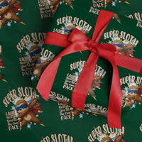 Super Sloth I Will Rescue You Wrapping Paper Roll Funny Sloth Lover Gift - Wonder Print Shop