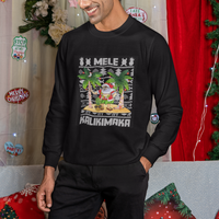Mele Kalikimaka Santa Hawaiian Christmas Hula Dance Sweatshirt - Wonder Print Shop