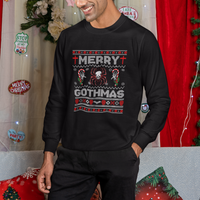 Merry Gothmas Goth Christmas Spider Skulls Sweatshirt - Wonder Print Shop