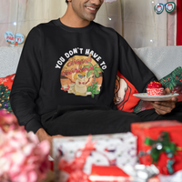 Christmas In Hawaii Sweatshirt Hawaiian Snowman You Don't Have To Shovel Sunshine - Wonder Print Shop