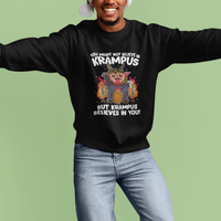 Merry Krampus Believes In You Germanic Christmas Demon Horror Sweatshirt - Wonder Print Shop