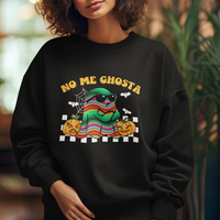 Mexican Ghost Sweatshirt No Me Ghosta Funny Halloween Ghost Retro Boo Sheet - Wonder Print Shop