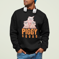 Pig Lover Sweatshirt Cool Piggy Squad - Wonder Print Shop