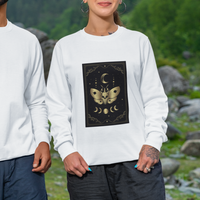 Celestial Dark Academia Death Head Moth Tarot Card Sweatshirt - Wonder Print Shop