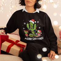 Merry Xmas In Arizona US State Funny Saguaro Cactus Christmas Tree Sweatshirt - Wonder Print Shop