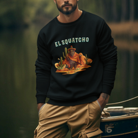 Western Bigfoot Sweatshirt Funny El Squatcho Poncho Mexican - Wonder Print Shop