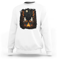 Halloween Sweatshirt Cute Boo Spooky Ghost Camping In The Forest Gothic Halloween T-Shirt for Halloween lovers, Spooky Season Shirt, Ghosts - Wonder Print Shop
