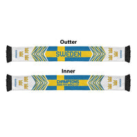 Sweden Football Nations 2026 Soccer Scarf Sporty Pattern
