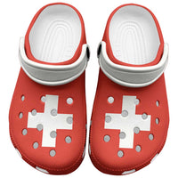 Switzerland Clogs Shoes Flag Color Inspiration - Wonder Print Shop