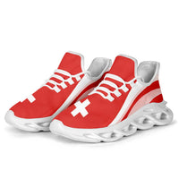 Switzerland Football Clunky Sneakers Flag-Inspired Curve Style