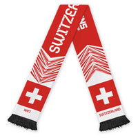 Switzerland Football Nations 2026 Soccer Scarf Sporty Pattern