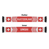Switzerland Football Nations 2026 Soccer Scarf Sporty Pattern