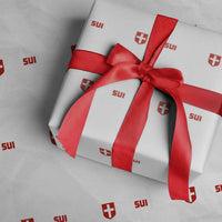 Switzerland Wrapping Paper Roll Vintage Retro Swiss Flag