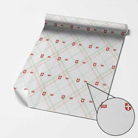 Switzerland Wrapping Paper Roll Vintage Retro Swiss Flag