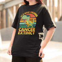 Childhood Cancer Awareness T Shirt Make Extinct Dinosaur Pediatric Cancer - Wonder Print Shop