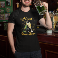 Cheers To A Happy New Year Eve Party T Shirt - Wonder Print Shop