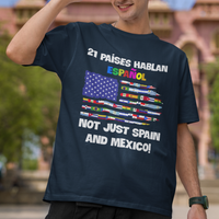 Hispanic Heritage Month T Shirt 21 Paises Hablan Espanol Spanish Hispanic Heritage Month - Wonder Print Shop